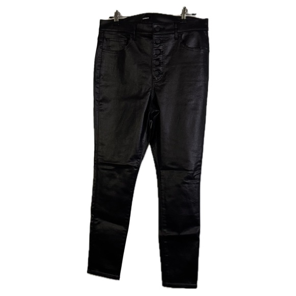 Express Denim - Express High Rise Skinny Coated Jeans